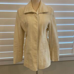 Express jacket coat cream corduroy sz 7/8 like new